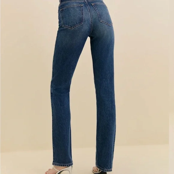 Jax Stretch High Rise Straight Jeans - Picture 2 of 5